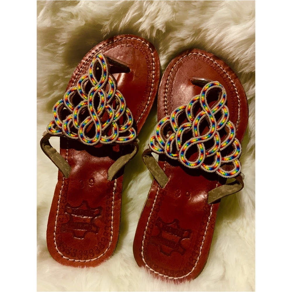 Exquisite Beaded Slippers